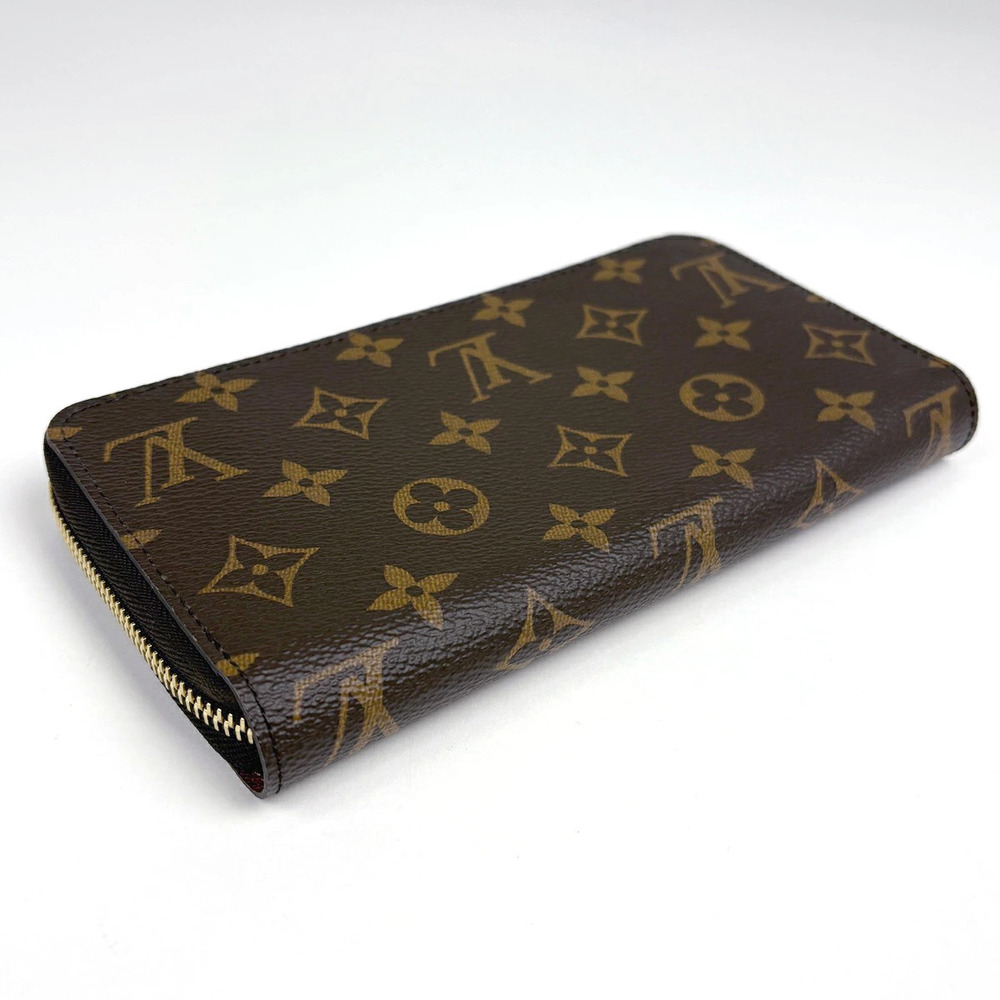 Louis Vuitton Long Monogram Brown Wallet Round Zip Zippy Brown